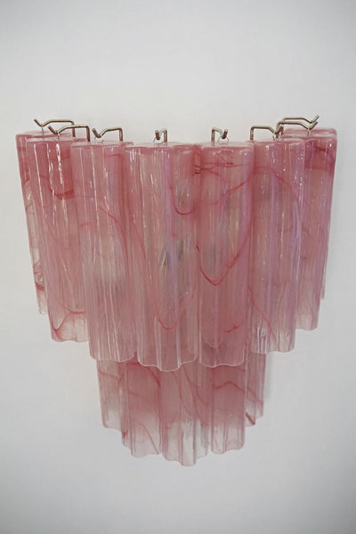 Pink Murano Glass Alabaster Wall Lamp