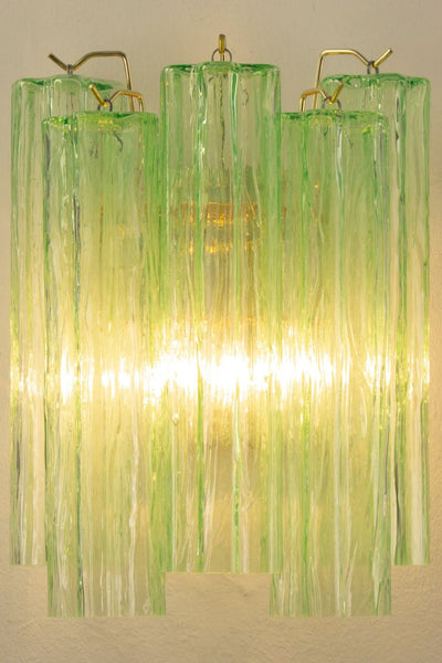 Bright Green Murano Glass Wall Lamp