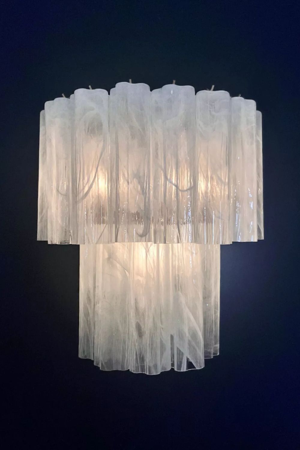 Murano Alabaster Glass Tube Wall Lamp