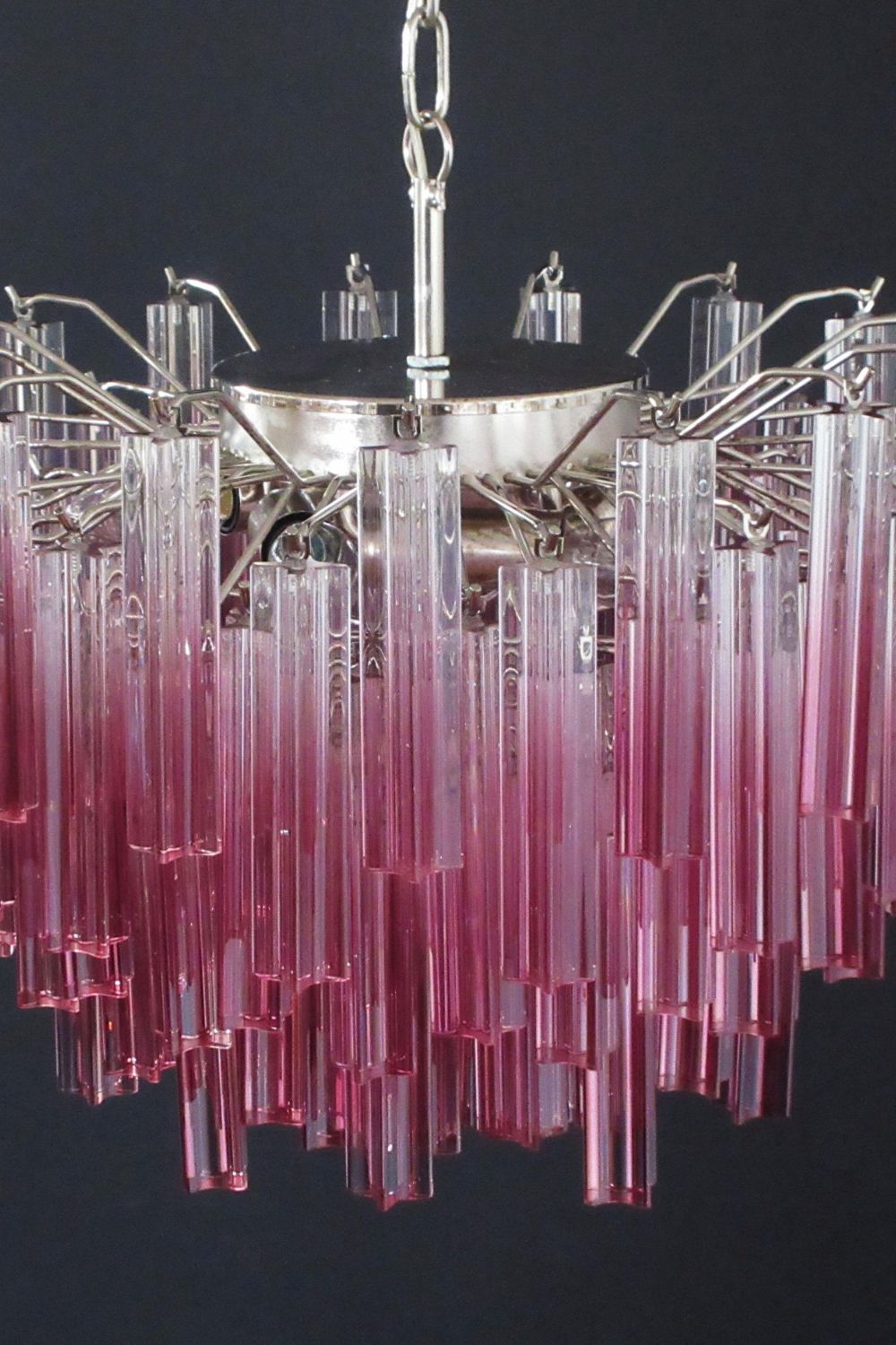 Amethyst Murano Glass Prism Chandelier