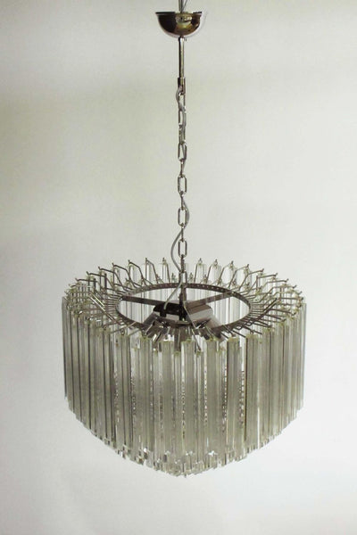 Contemporary Murano Quadriedri Prism Chandelier