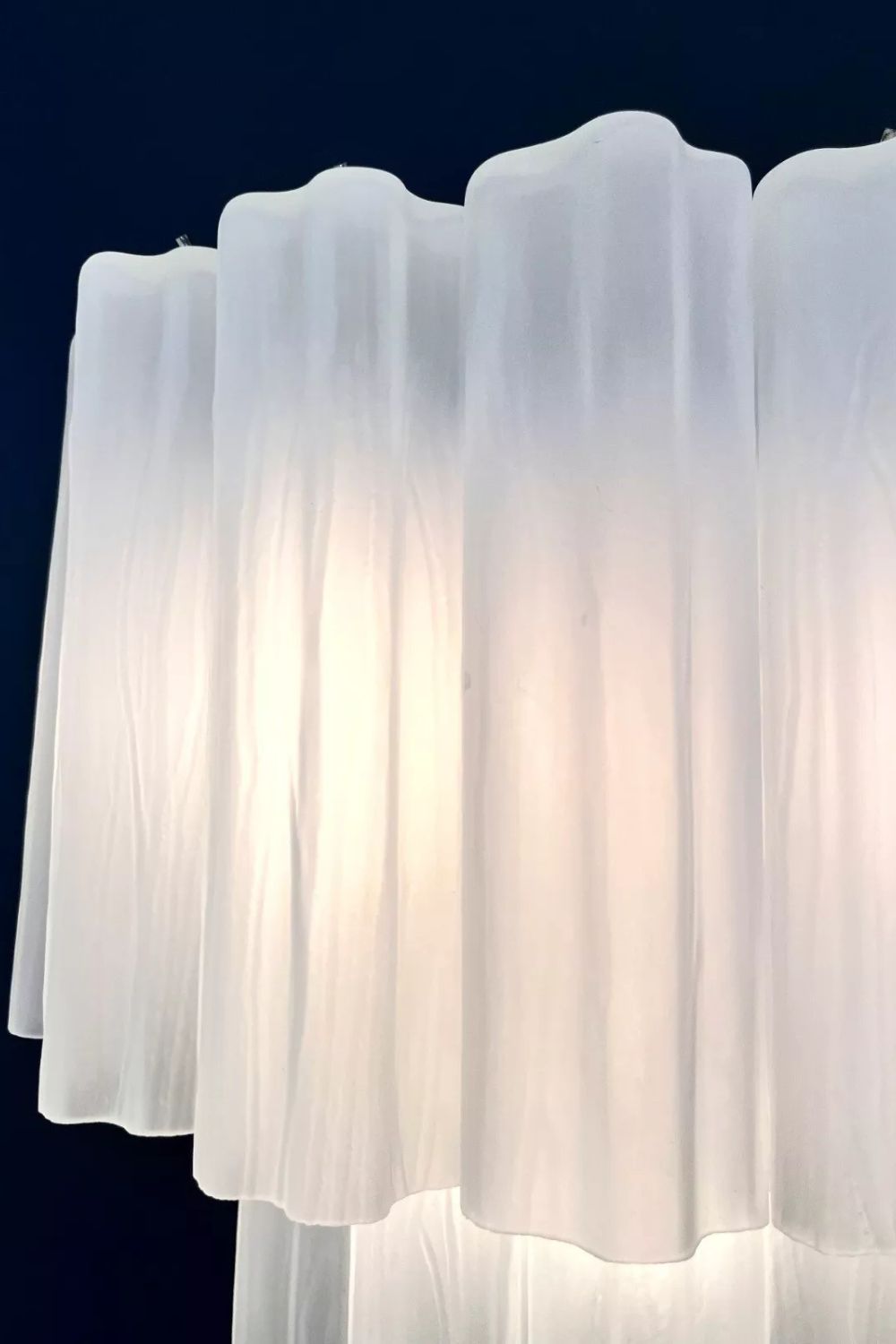 Murano frosted white glass tube Wall Lamp