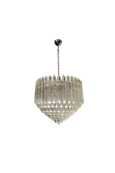 Contemporary Murano Quadriedri Prism Chandelier