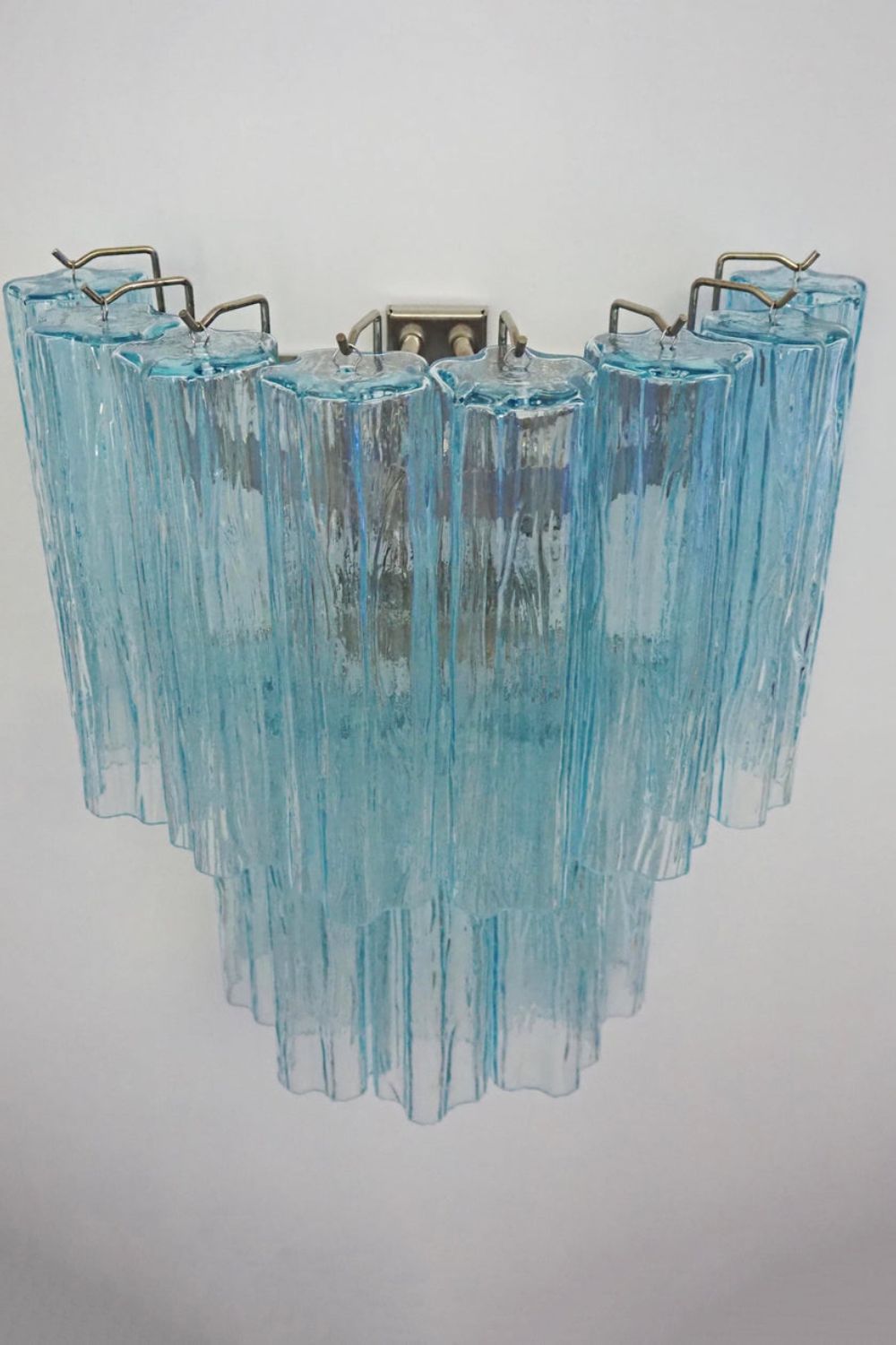 Murano Blue Glass Wall Lamp– Tube Design