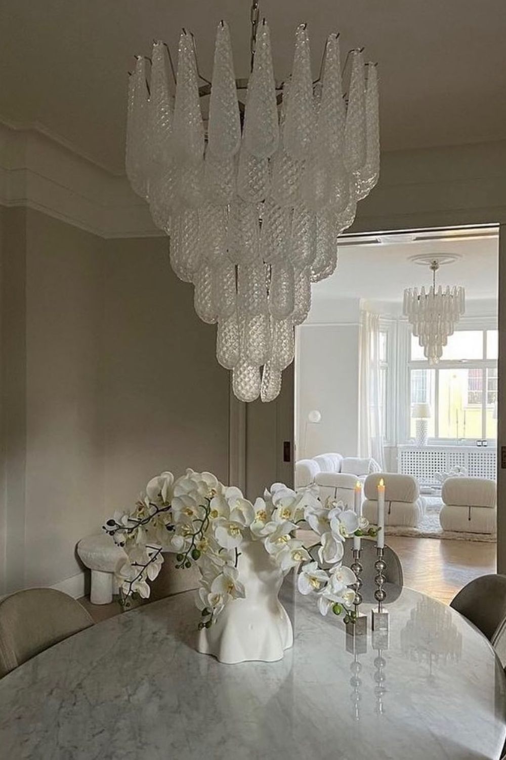 Murano Honeycomb Glass Chandelier - SamuLighting