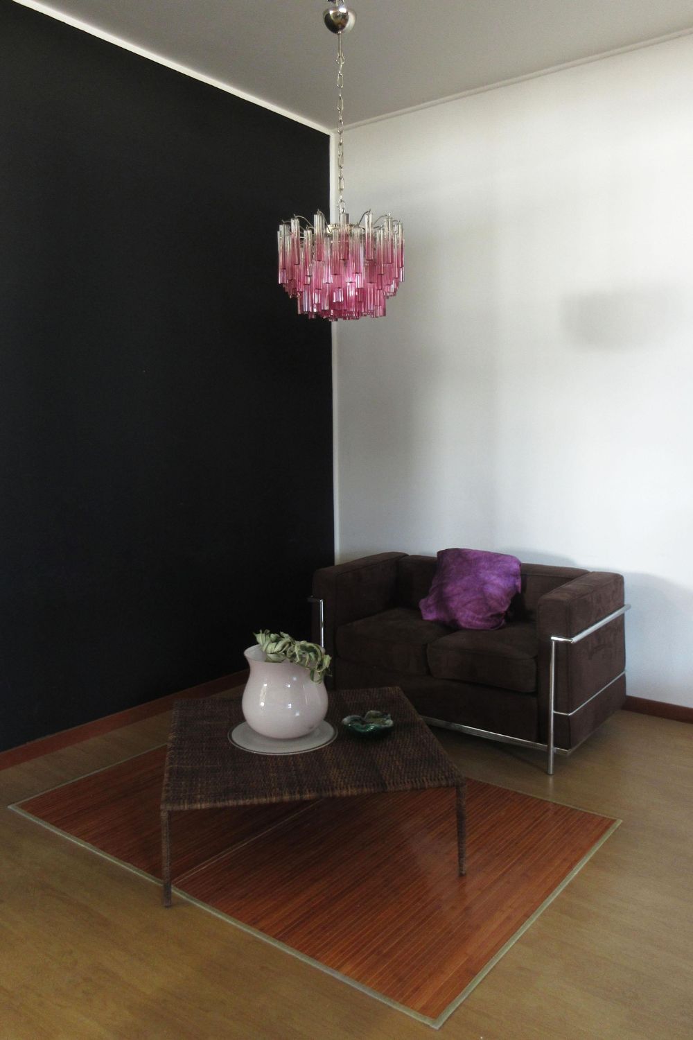 Amethyst Murano Glass Prism Chandelier