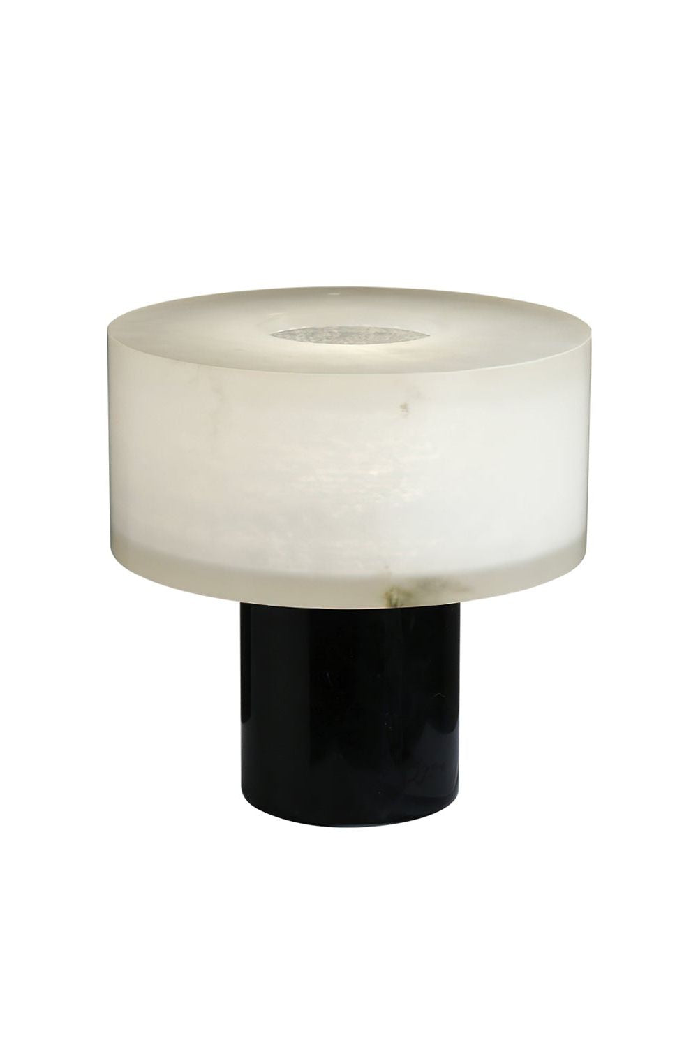 Alabaster Cylindrical Table Lamp