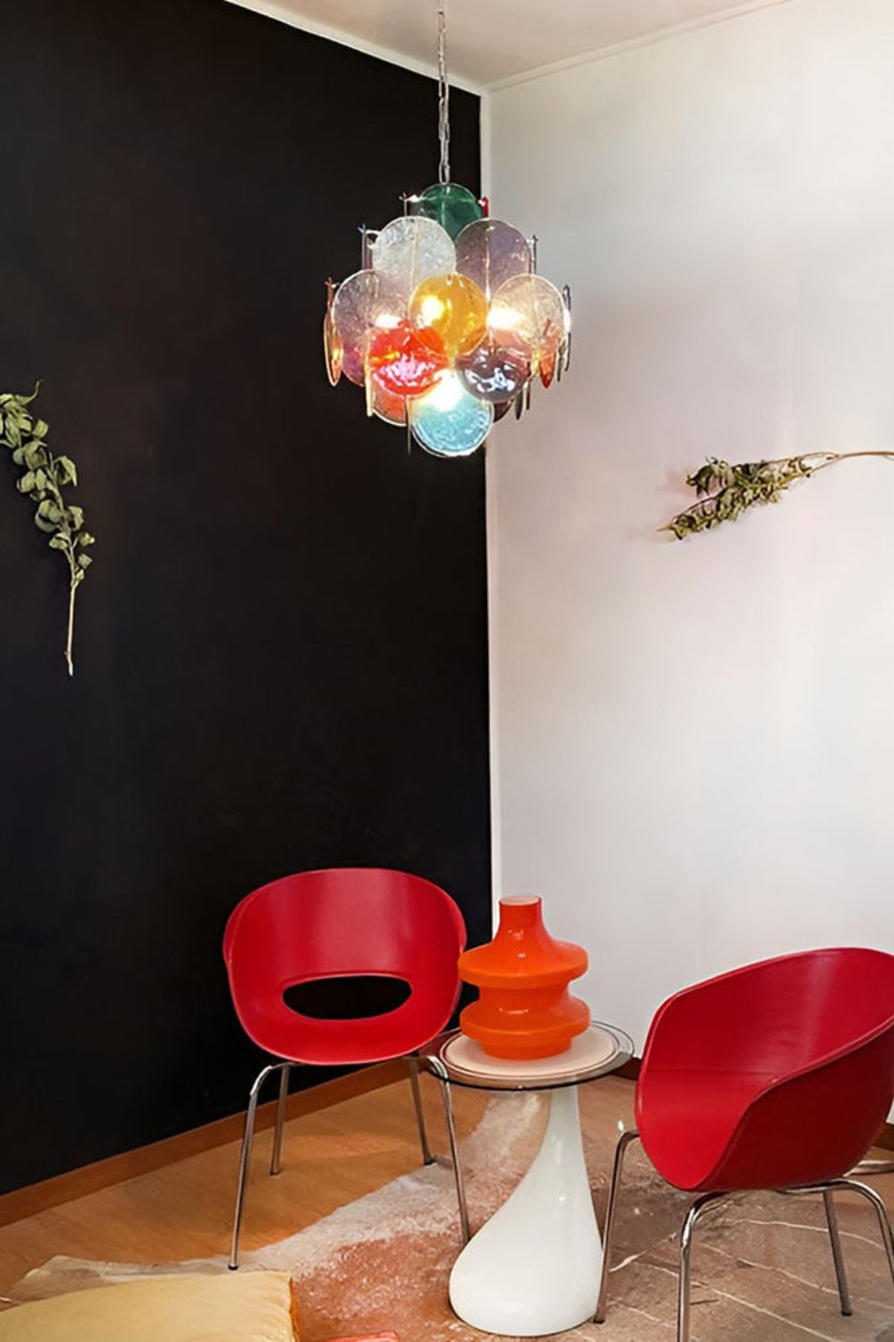 Murano Glass Disc Pendant Light