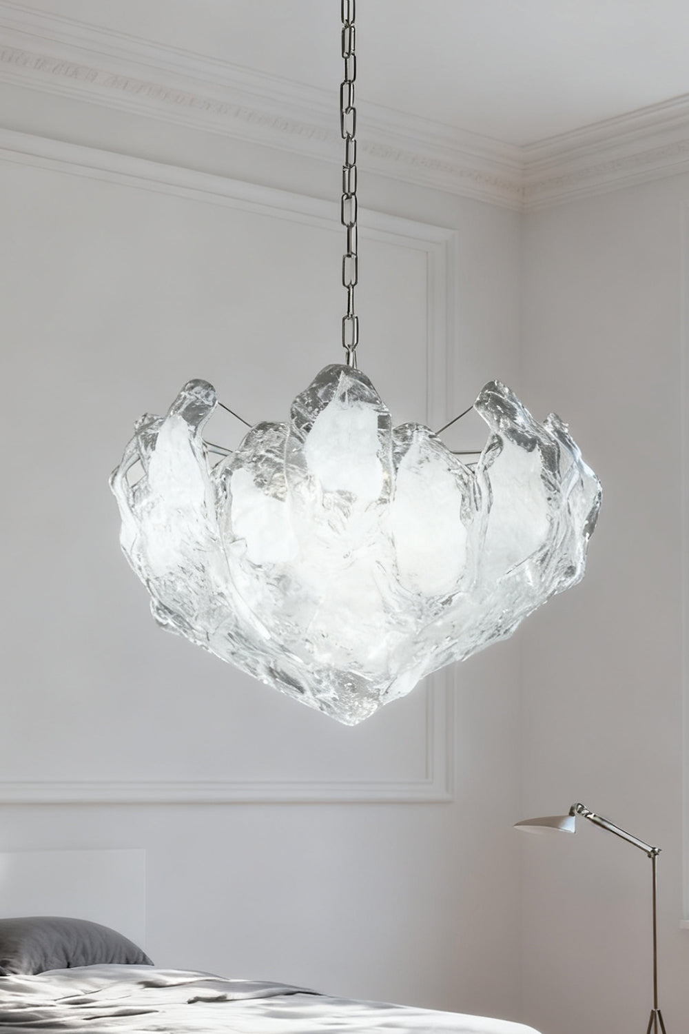 Murano Curved Leaves Chandelier