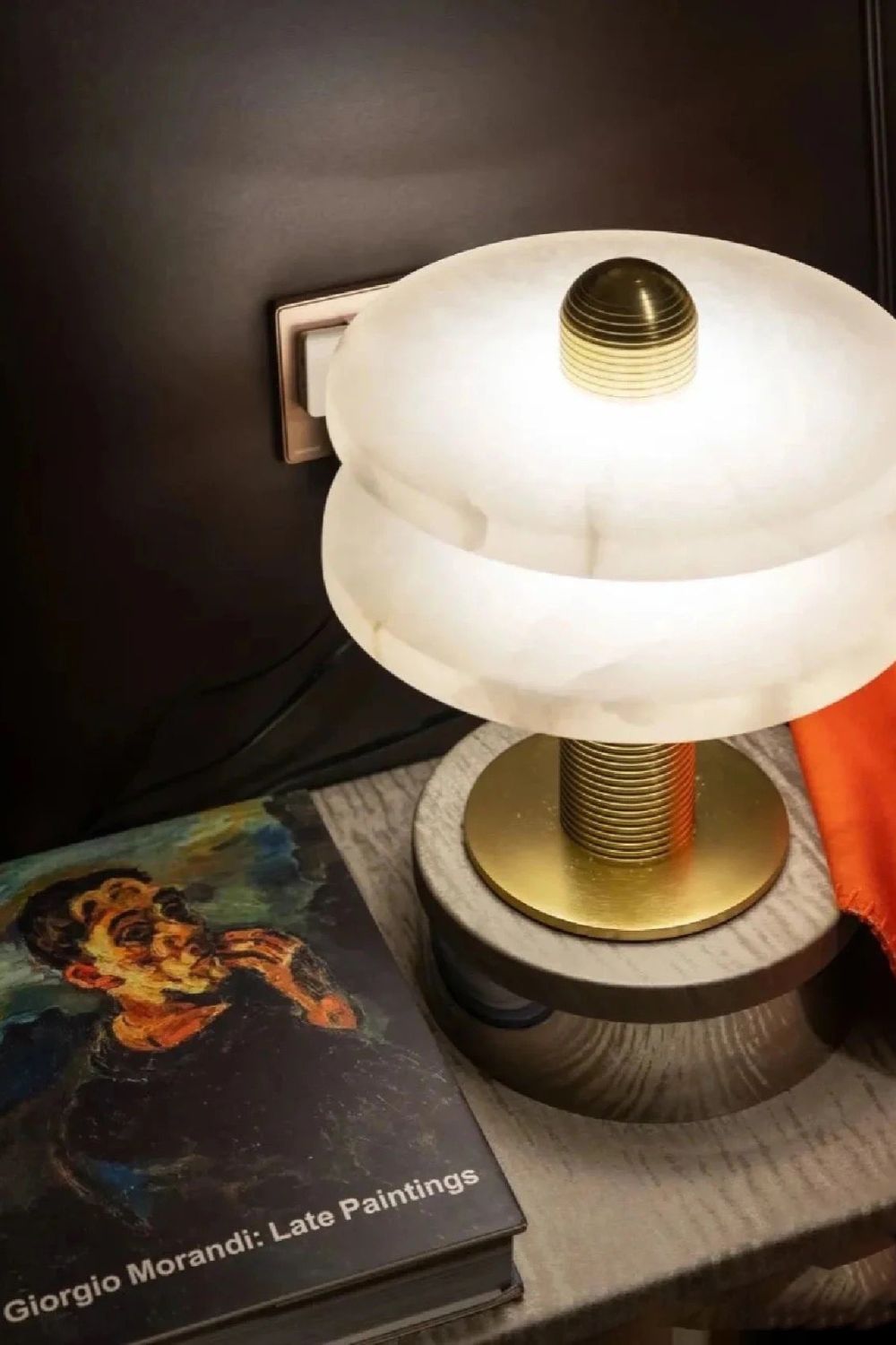 rbit Alabaster Disc Table Lamp