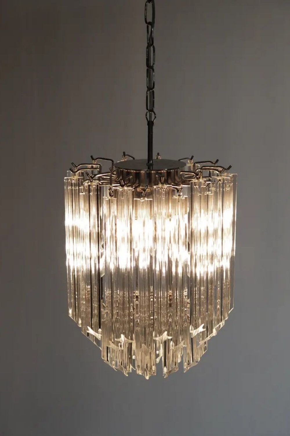 Murano Quadriedri Glass Chandelier