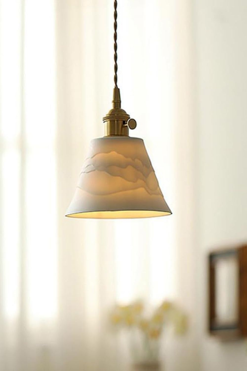 Mountains Shadow Ceramic Pendant Lamp - SamuLighting