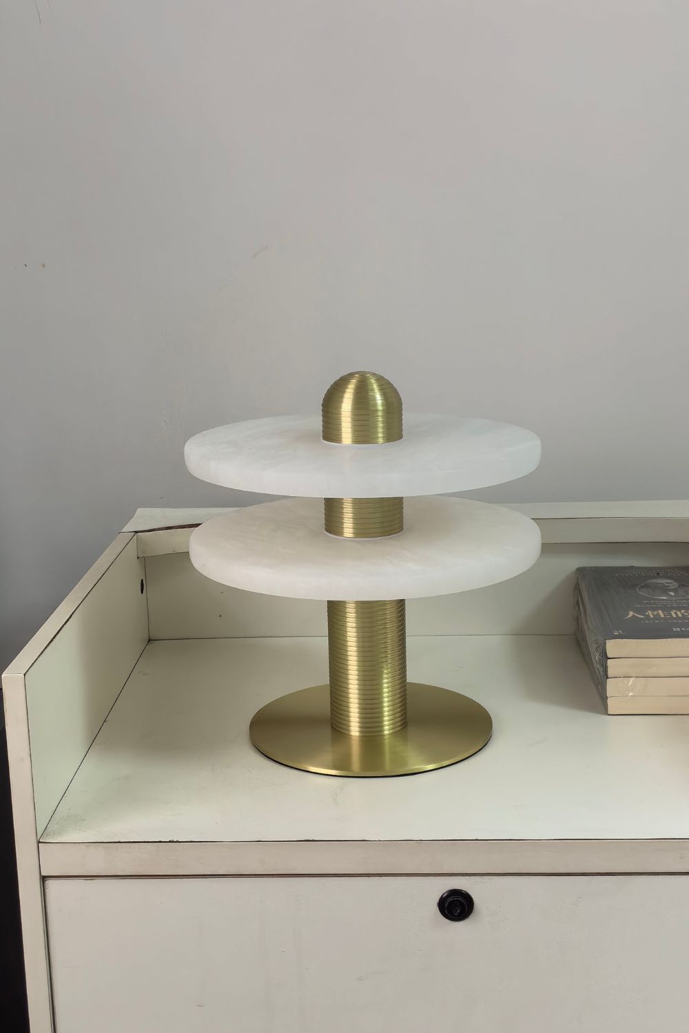 rbit Alabaster Disc Table Lamp