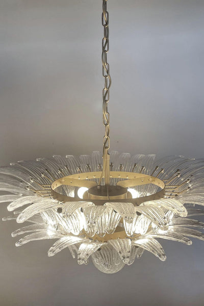 Original Murano Palmette Crystal Chandelier