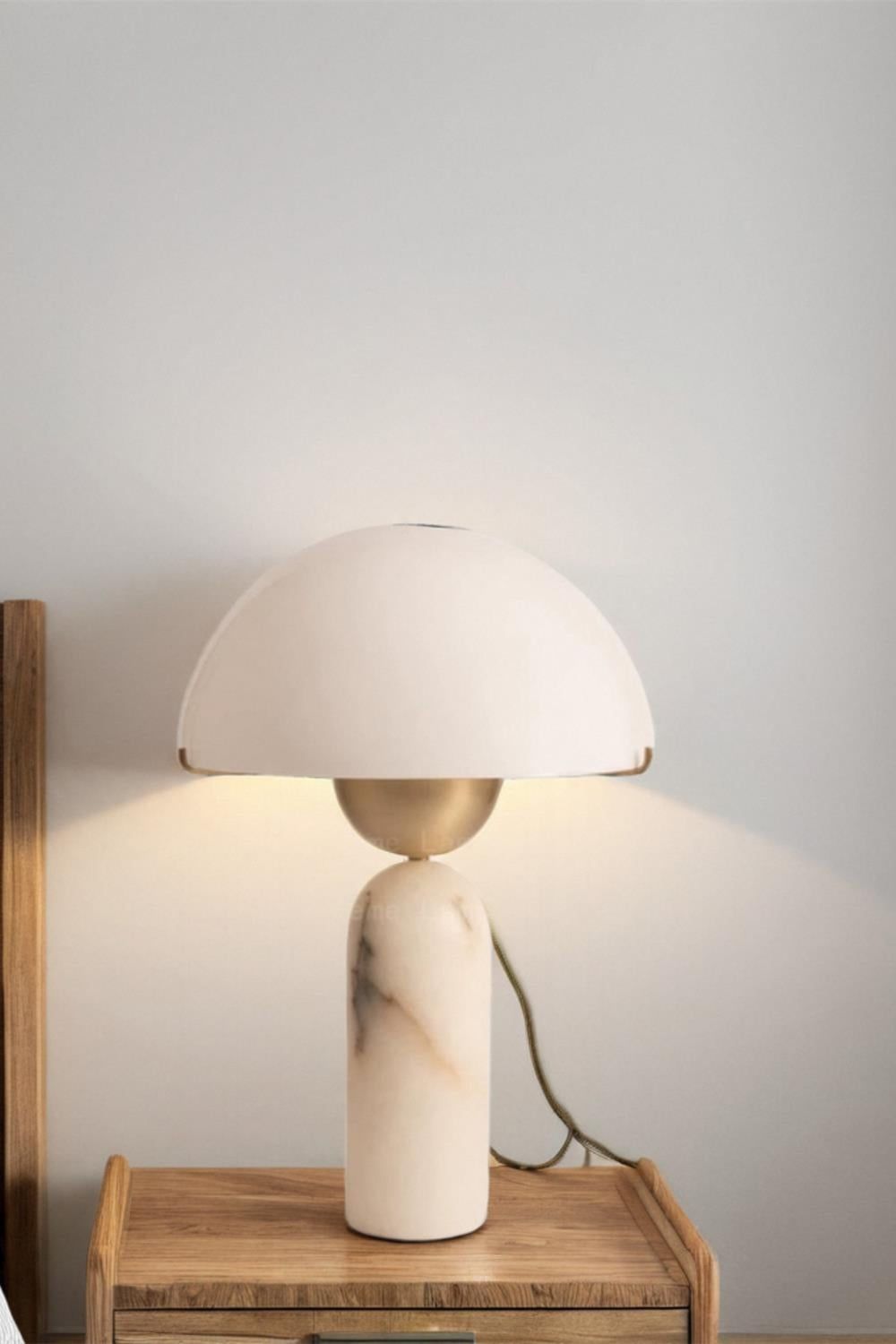 Elegant Sphere Alabaster Table Light