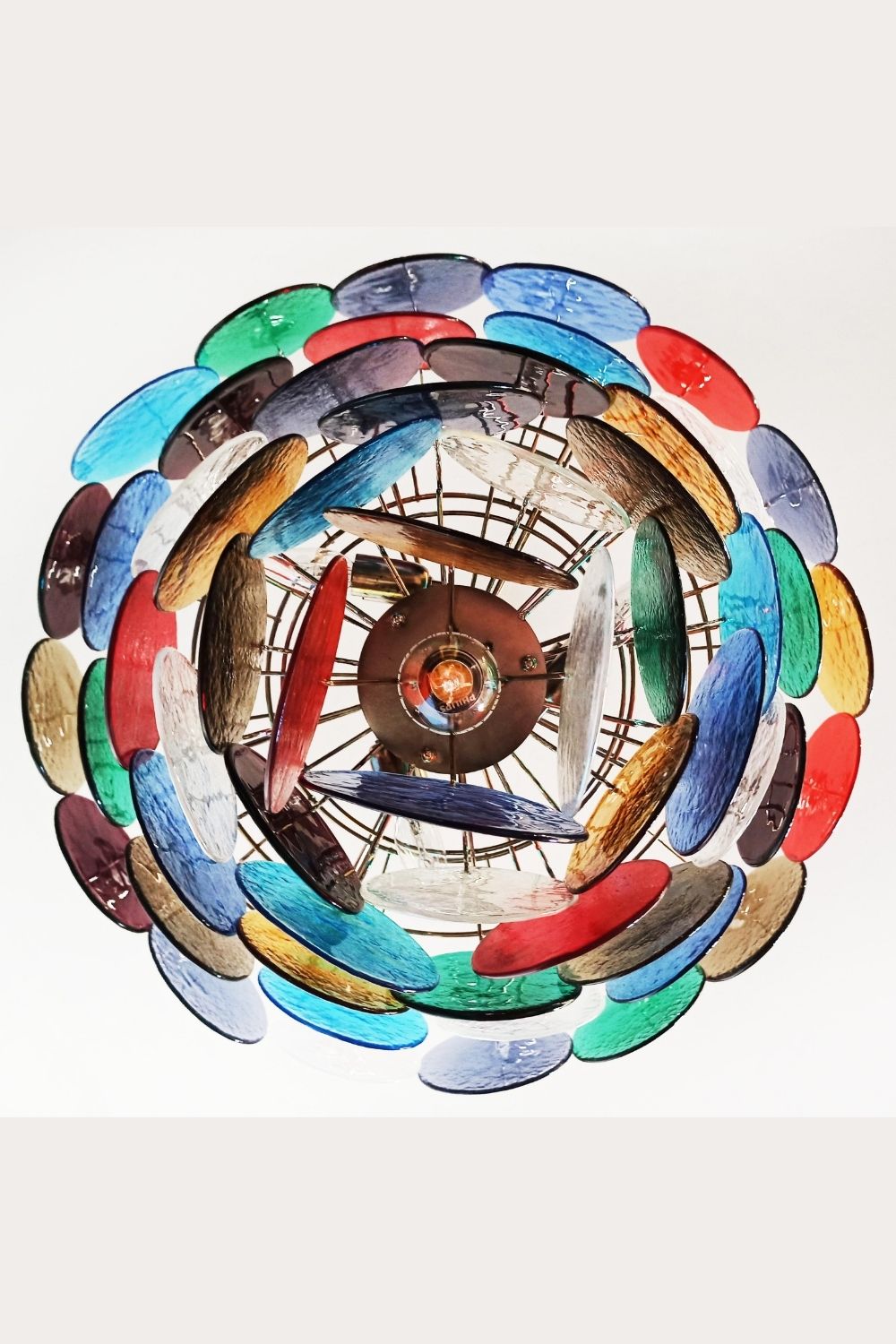 Multicolored Glass High Quality Murano Chandelier