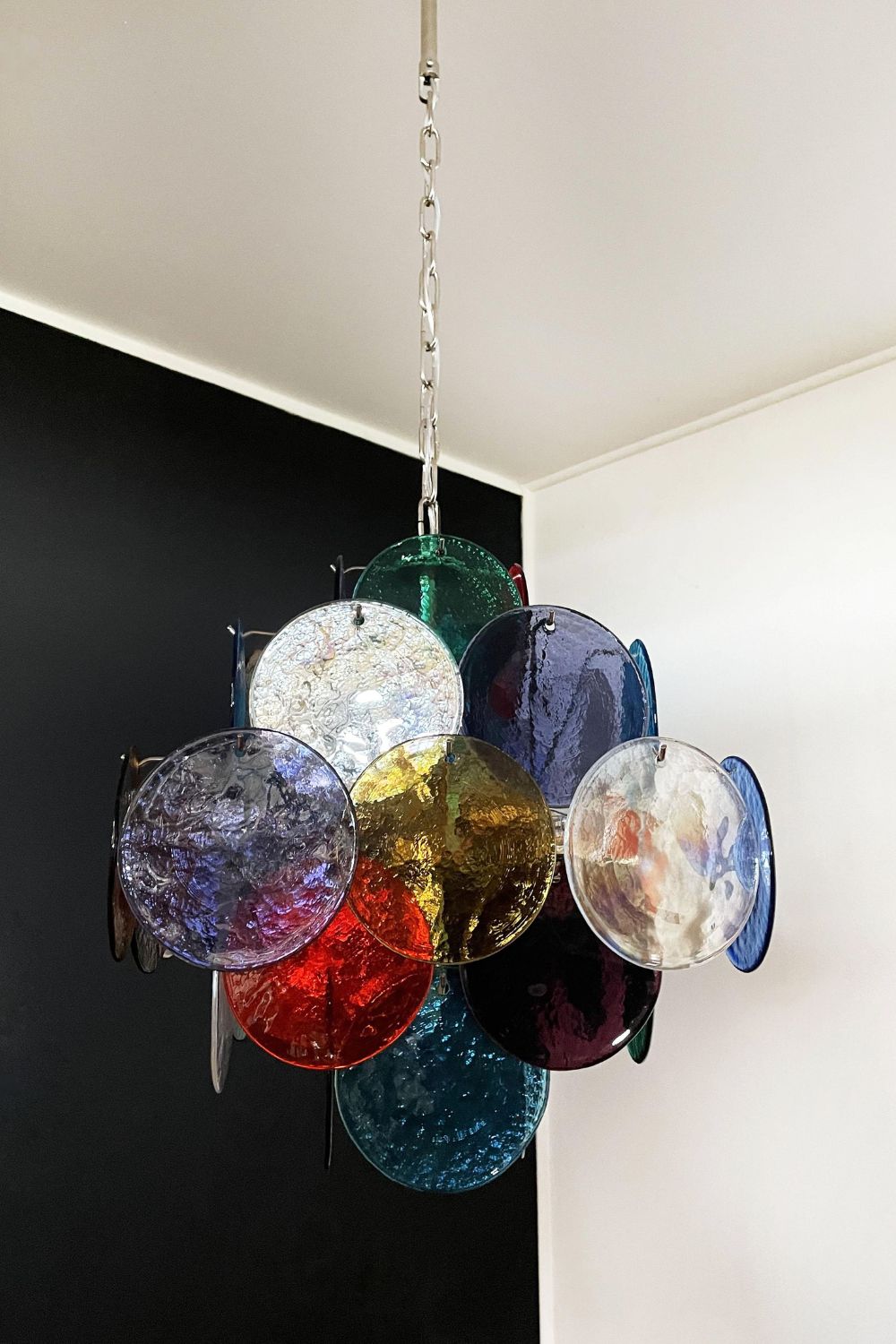 Murano Glass Disc Pendant Light