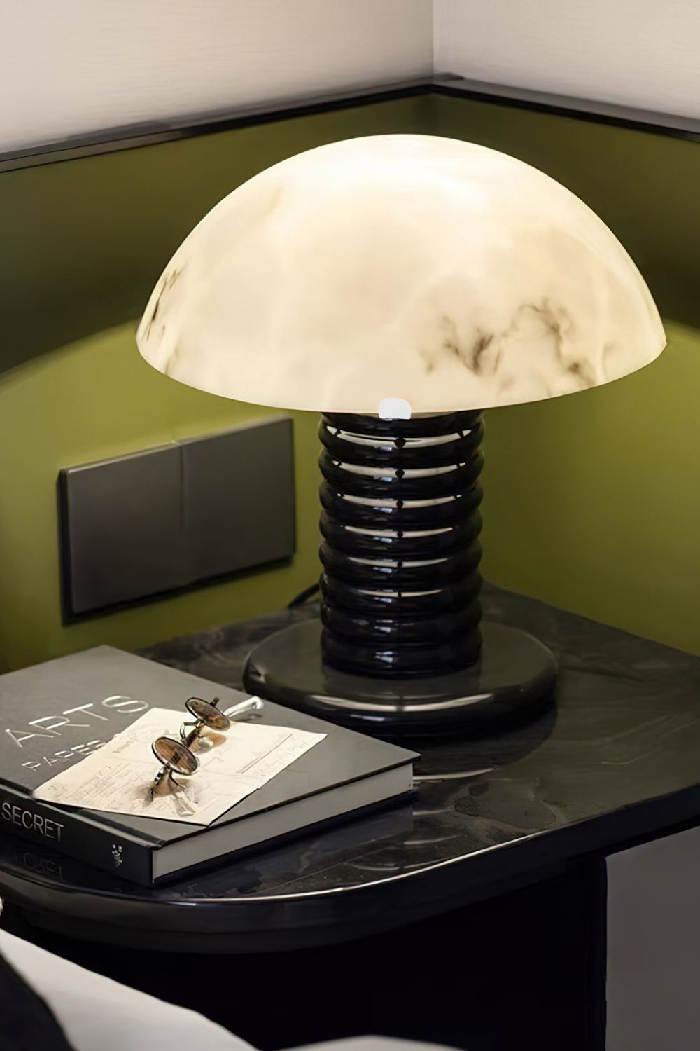 Ben Swildens Alabaster Table Lamp