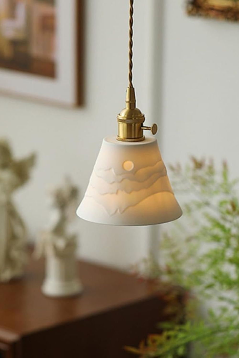 Mountains Shadow Ceramic Pendant Lamp - SamuLighting