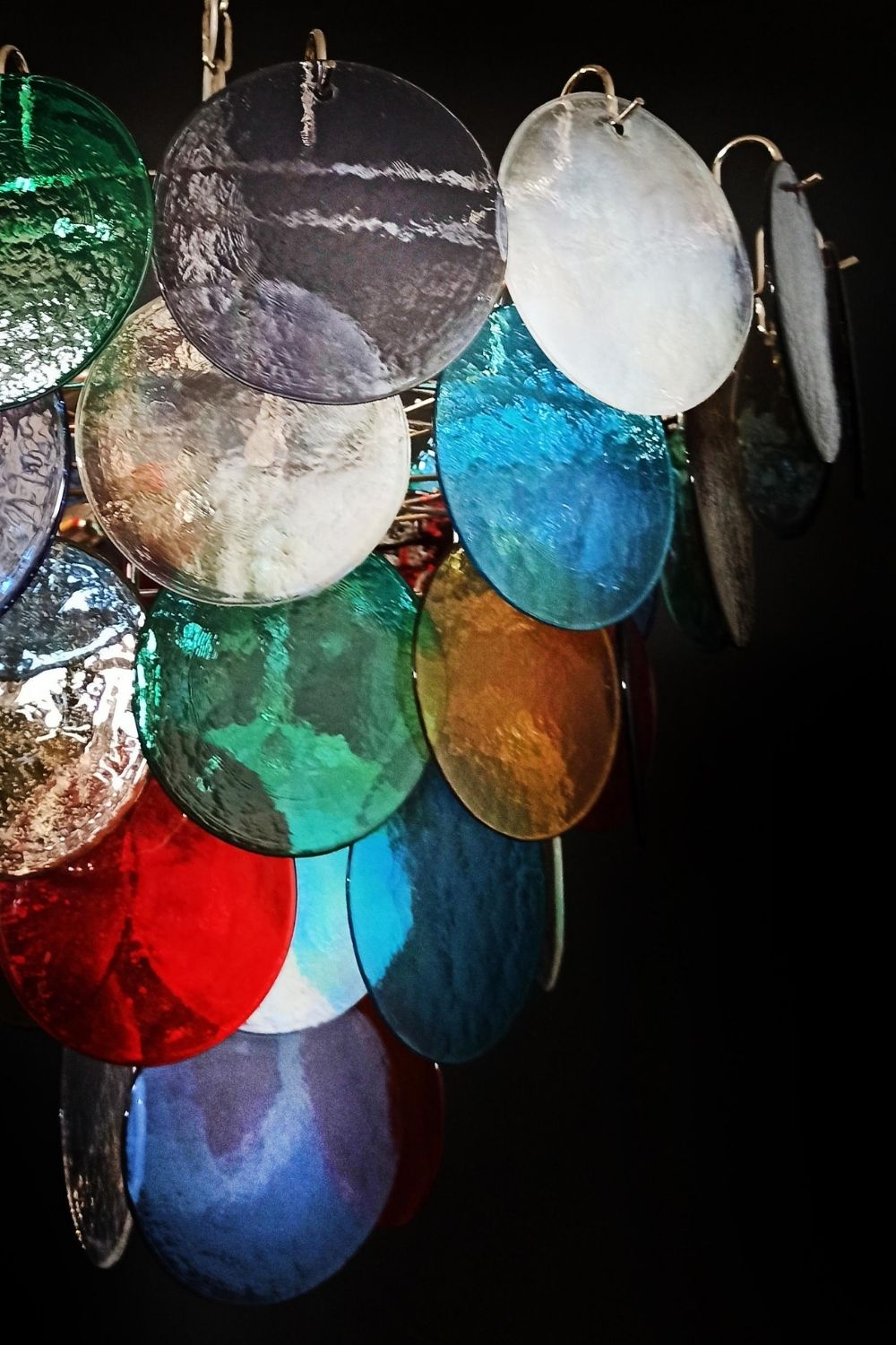 Multicolored Glass High Quality Murano Chandelier