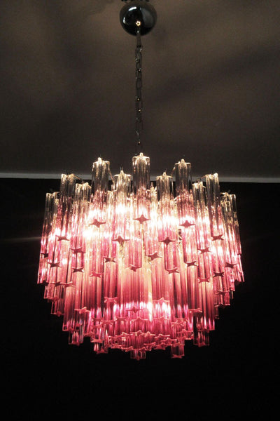 Amethyst Murano Glass Prism Chandelier