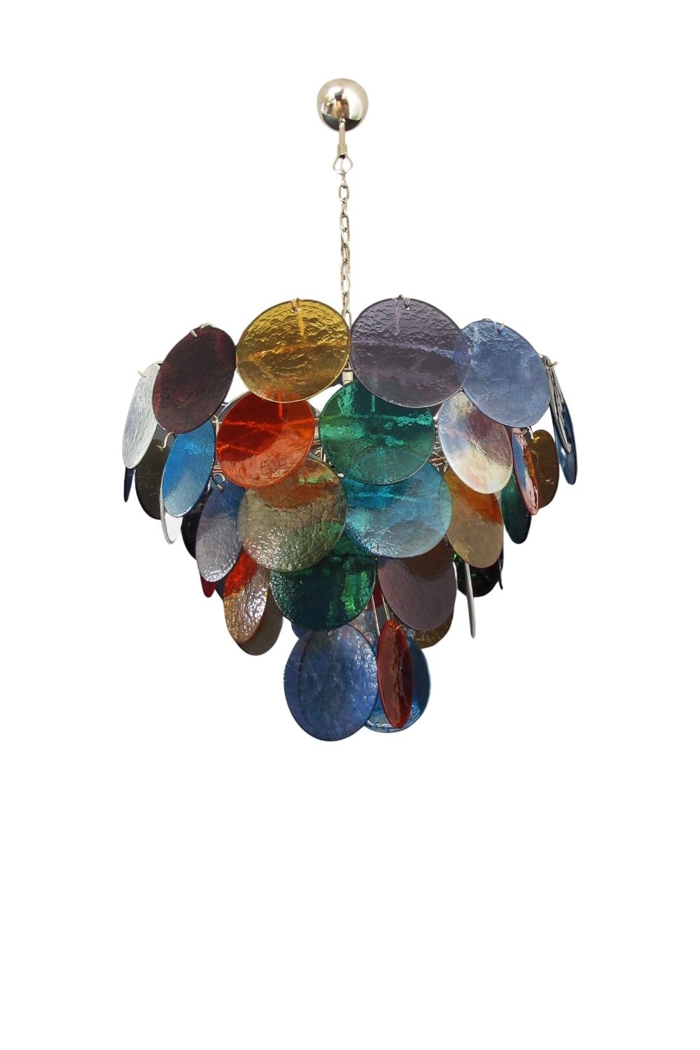 Multicolored Glass High Quality Murano Chandelier