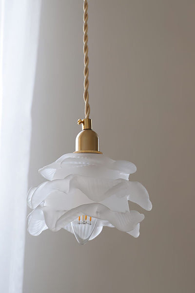 1970 Retro Bloom Glass Pendant Light