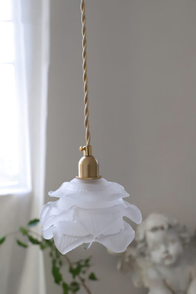 1970 Retro Bloom Glass Pendant Light