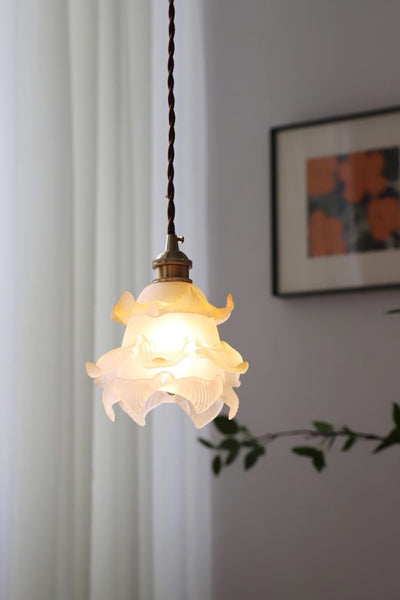 1970 Retro Bloom Glass Pendant Light