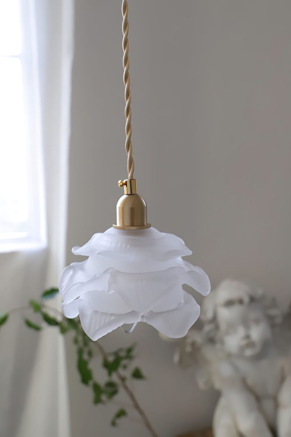 1970 Retro Bloom Glass Pendant Light