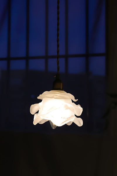 1970 Retro Bloom Glass Pendant Light