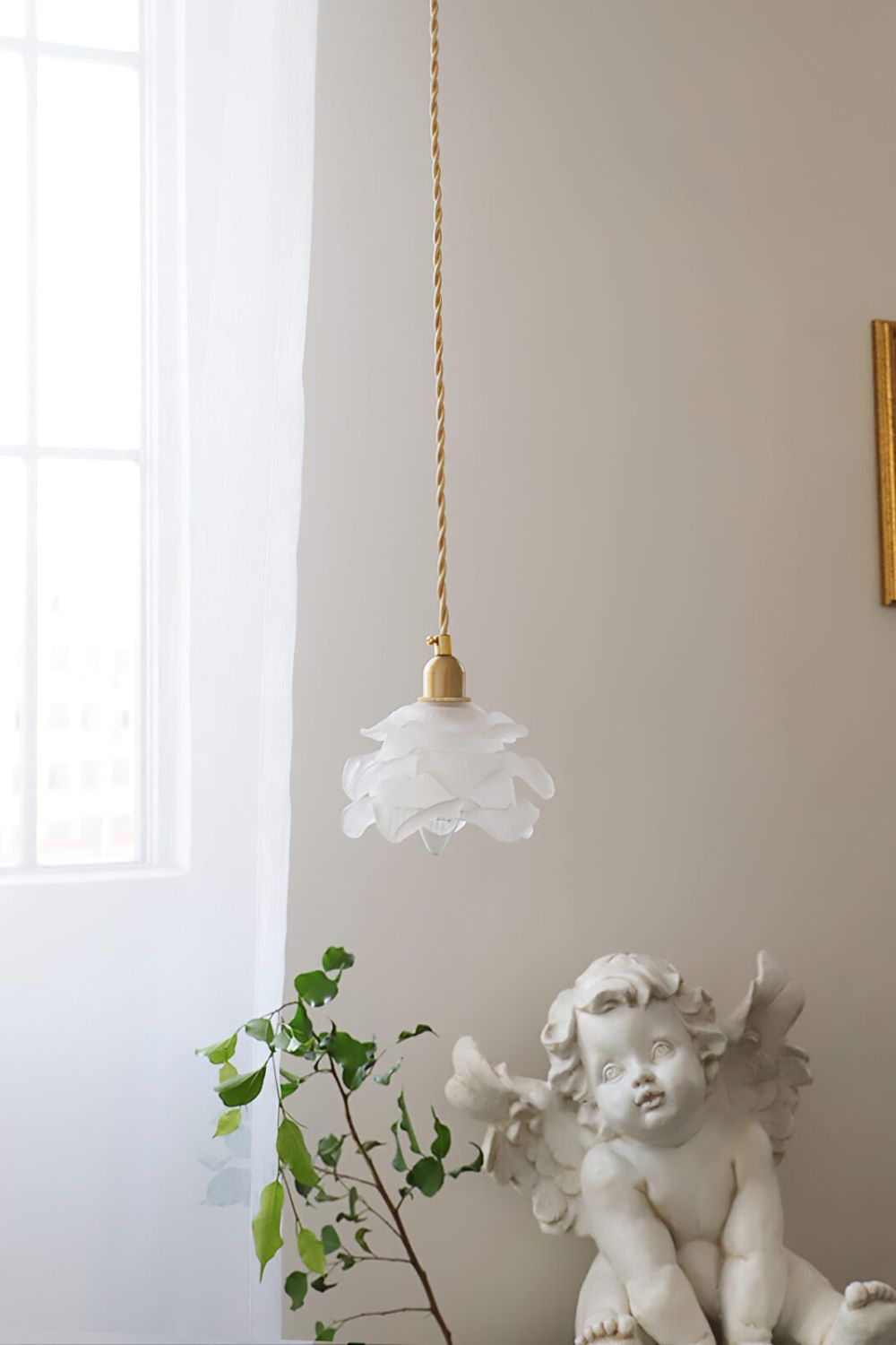 1970 Retro Bloom Glass Pendant Light