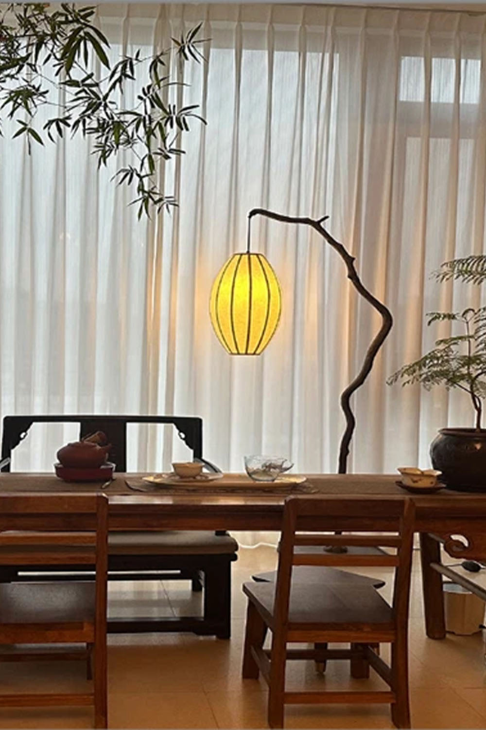 New Chinese Style Tree Branch Floor Lamp