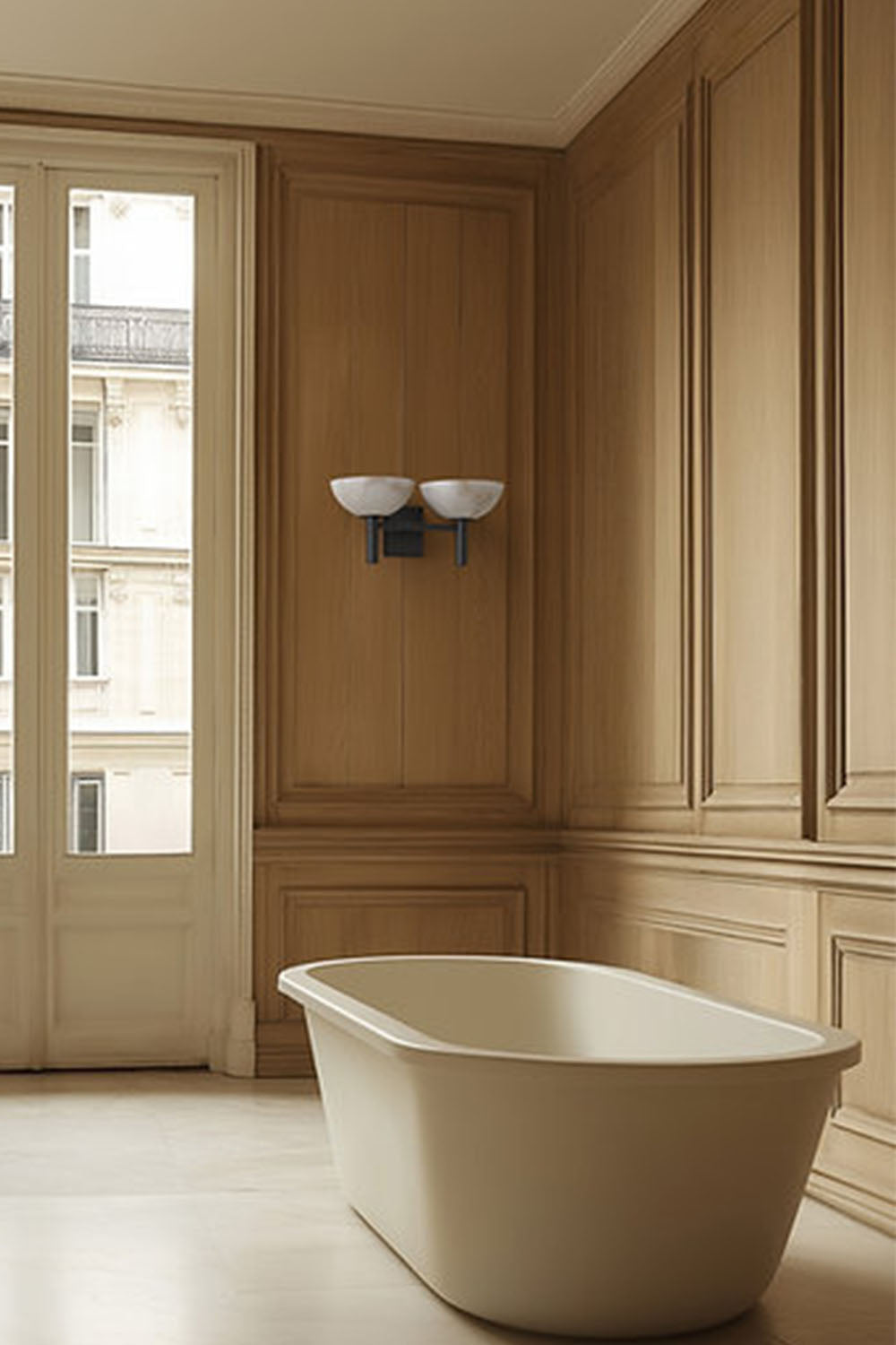 Bowl Alabaster Wall Lamp
