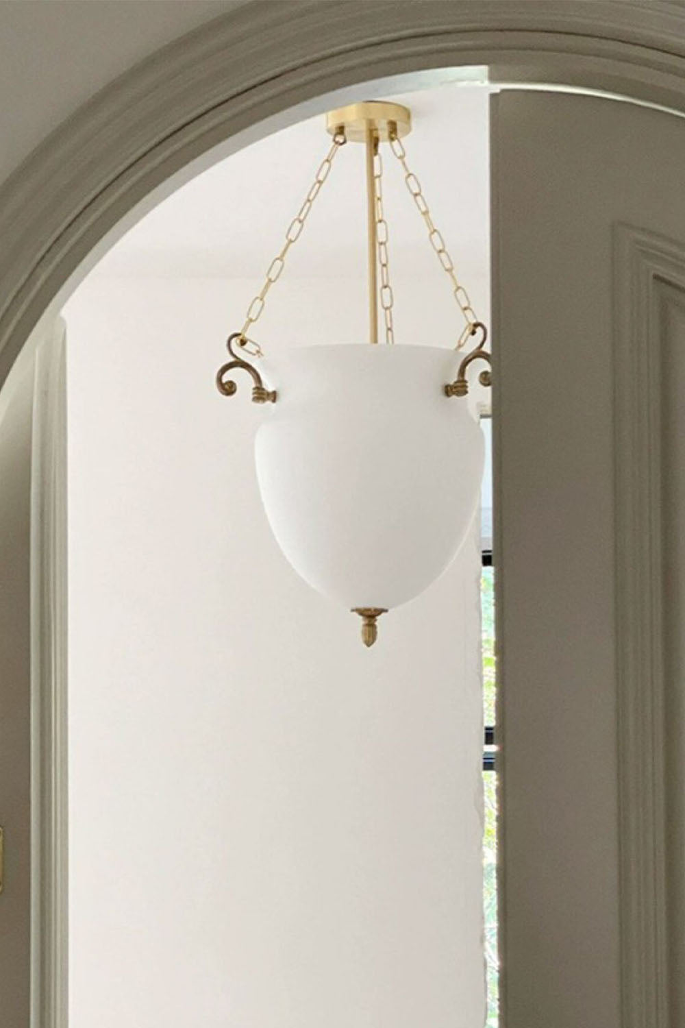 French Retro Glass Bud Chandelier