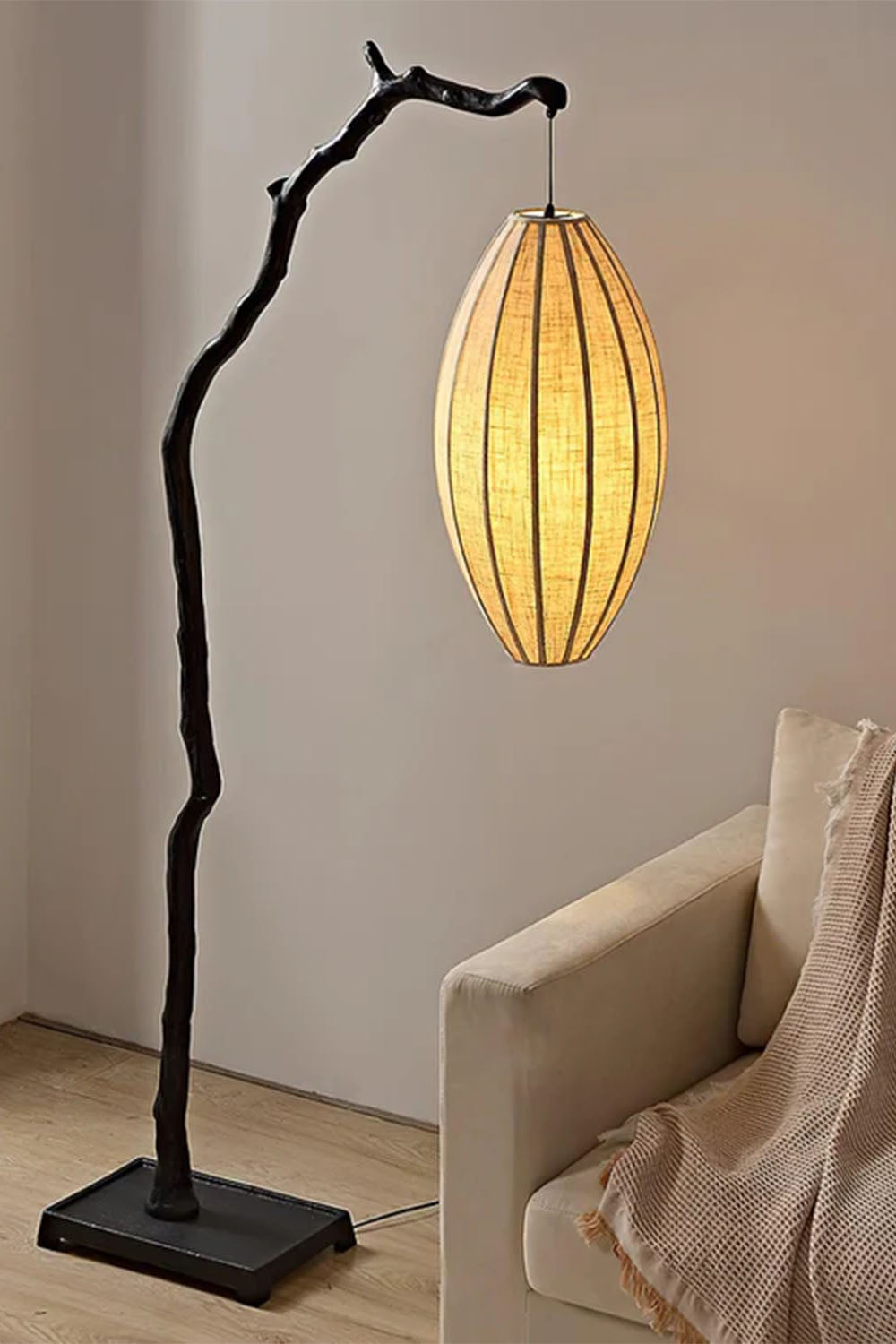 New Chinese Style Tree Branch Floor Lamp