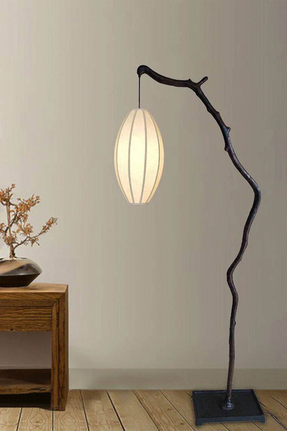 New Chinese Style Tree Branch Floor Lamp