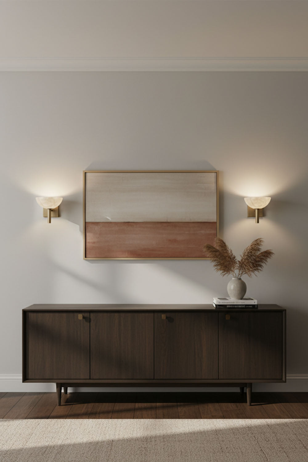 Bowl Alabaster Wall Lamp