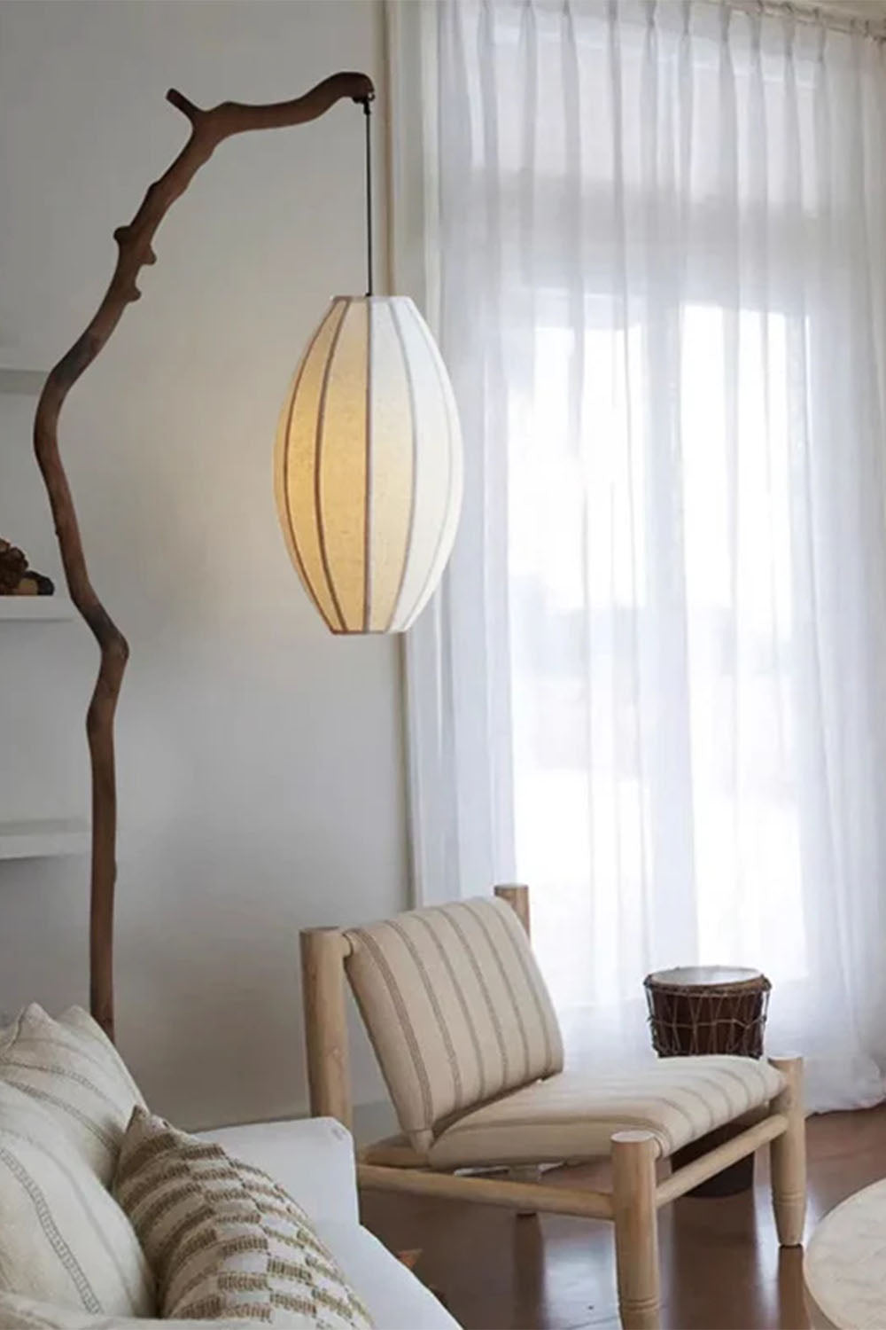 New Chinese Style Tree Branch Floor Lamp