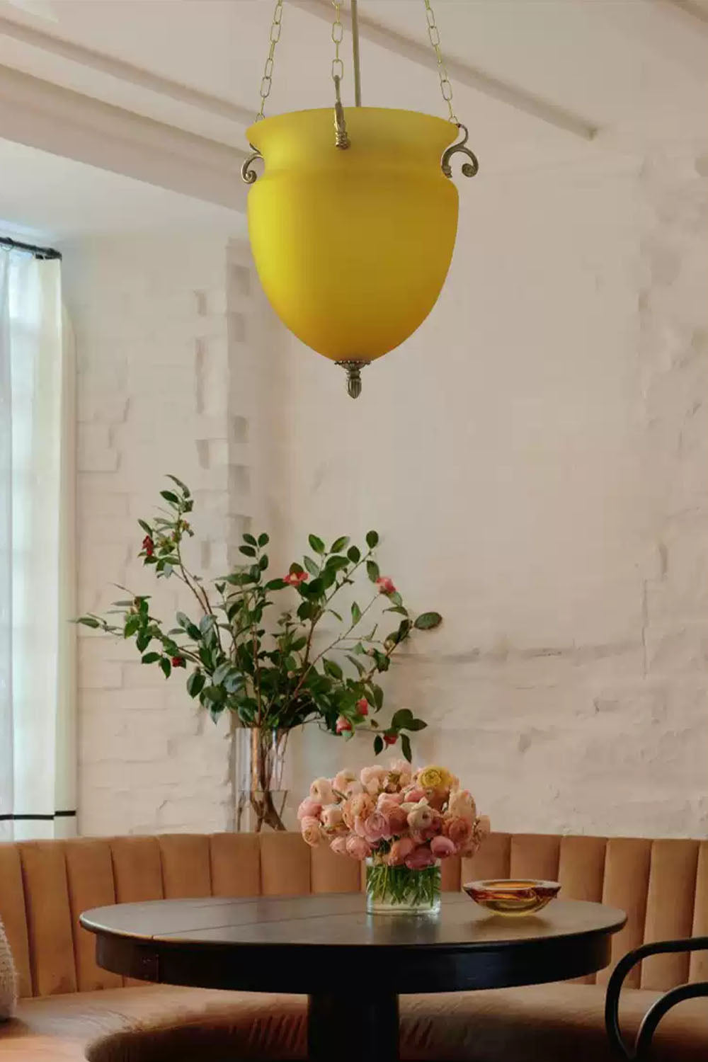 French Retro Glass Bud Chandelier