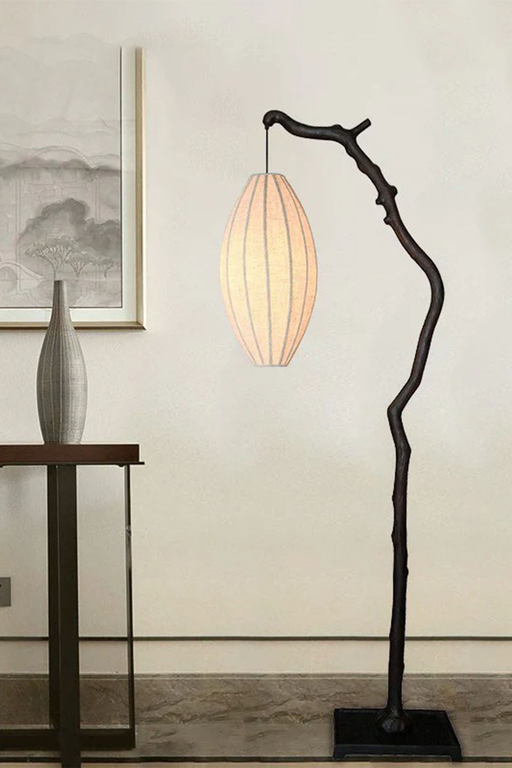 New Chinese Style Tree Branch Floor Lamp
