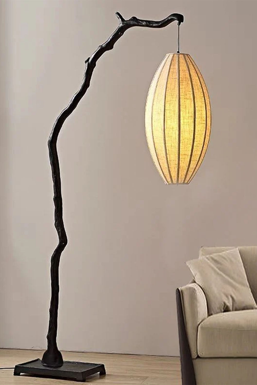 New Chinese Style Tree Branch Floor Lamp