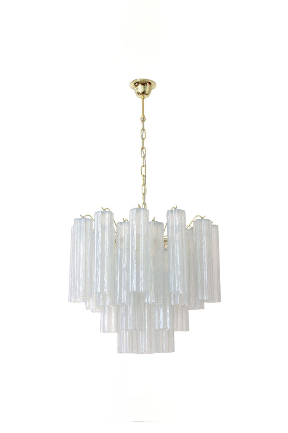 1990s Vintage Italian Opaline Glass Pendant Light