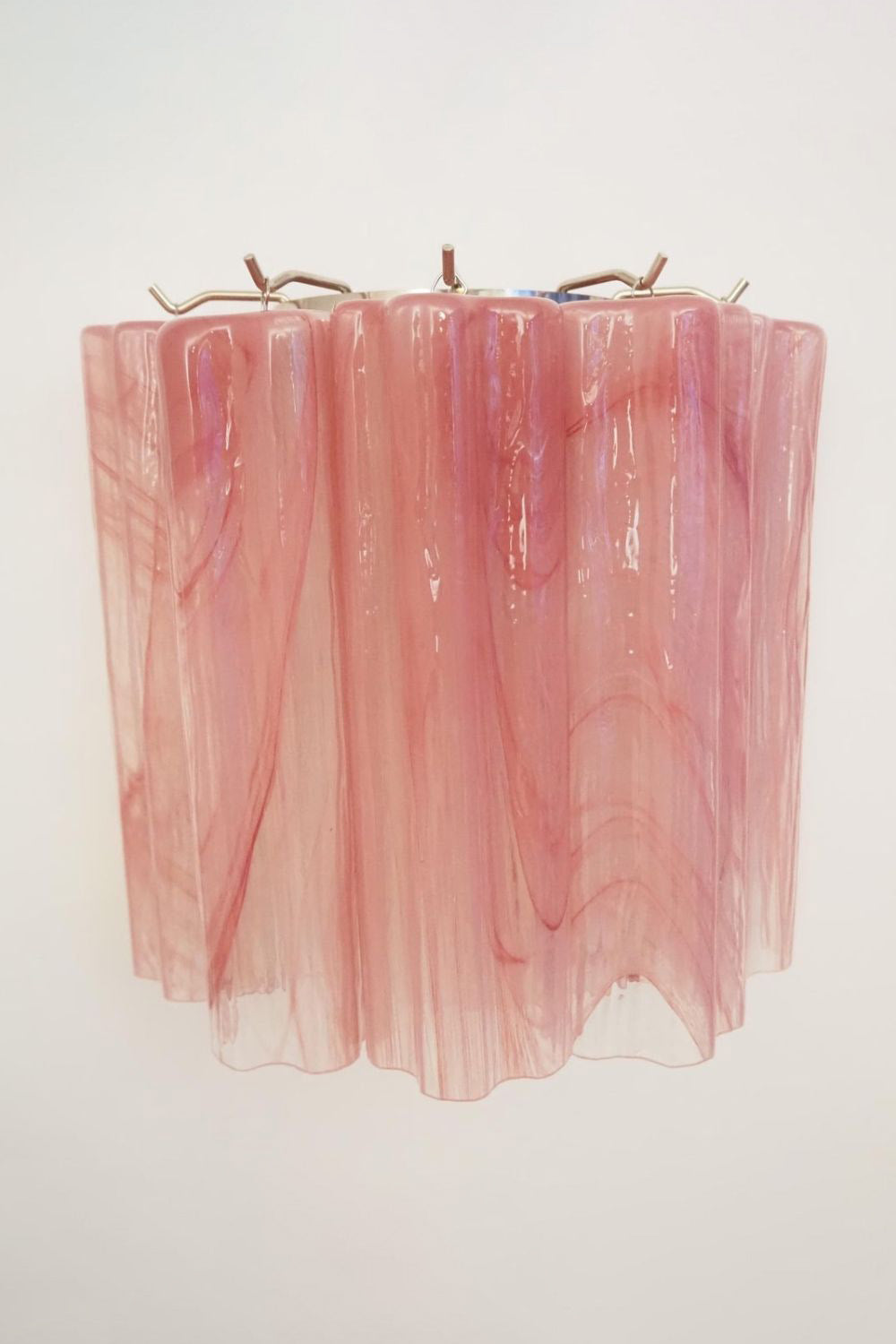 Pink Murano Glass Tube Wall lamp