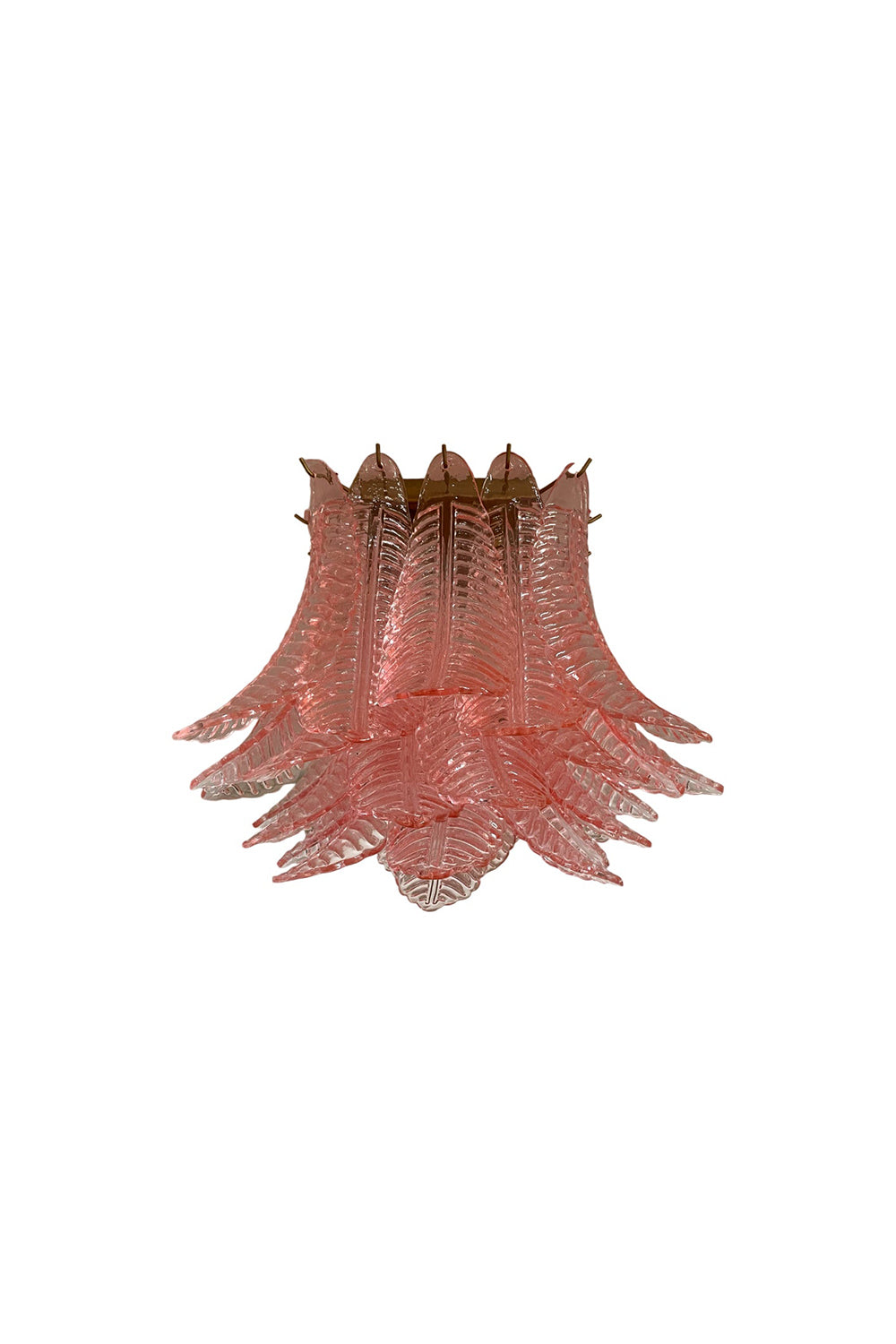 Pink Murano Felci Glass Ceiling Light