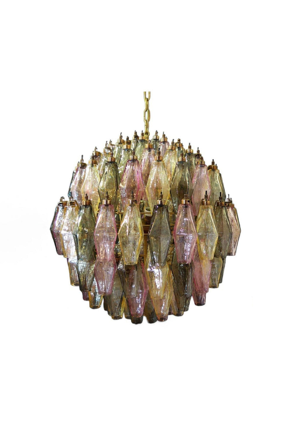 Vintage Multicolor Murano Sphere Pendant Light