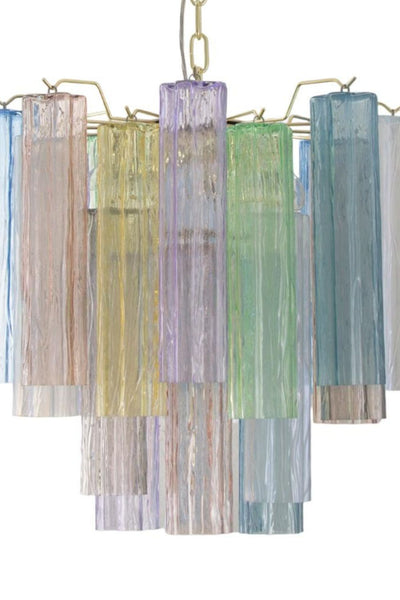 Multi-Colored Murano Glass Tronchi Chandelier