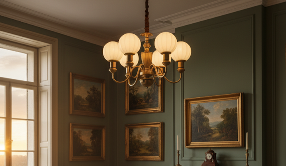 Vintage Brass Chandelier – SamuLighting