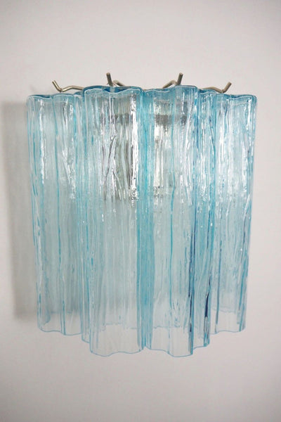 Blue Murano Glass Tube Wall lamp