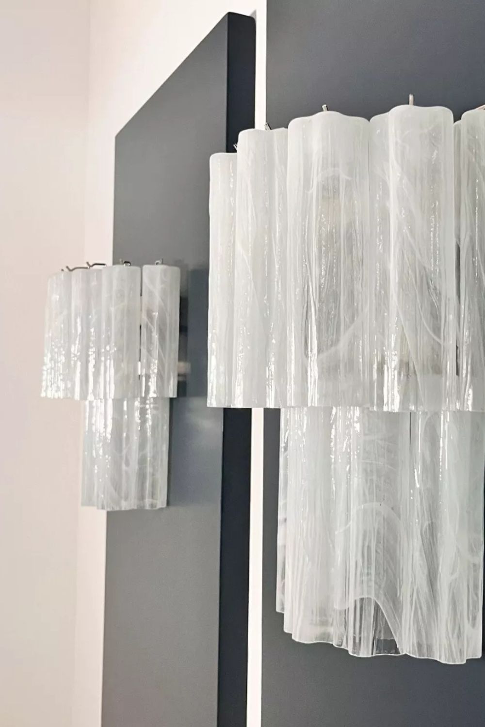 Murano Alabaster Glass Tube Wall Lamp